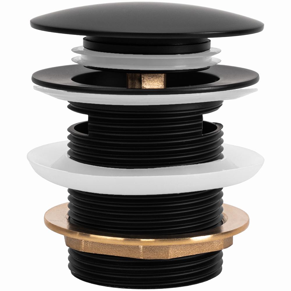 Wanne Stöpsel Klik-Klak Rea Black 6cm