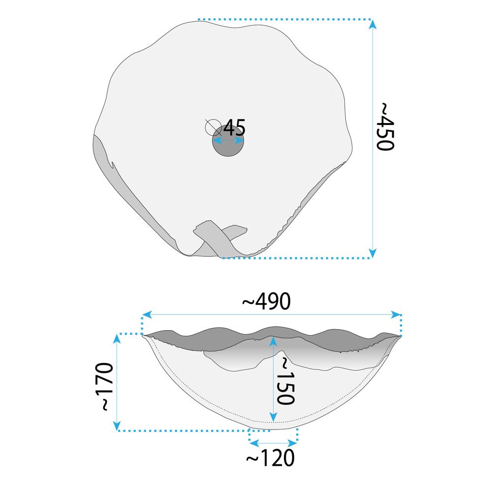 Umywalka nablatowa Rea HM-22 Handmade ART