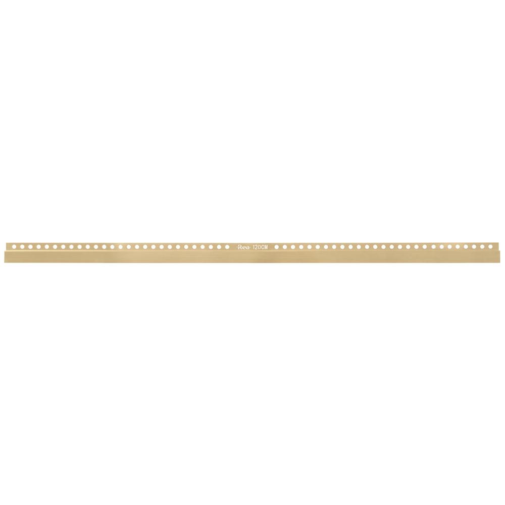 Front shower tray strip 120cm Brush Gold