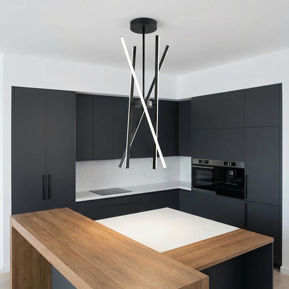 Lampa sufitowa LED APP1929-CP Czarna