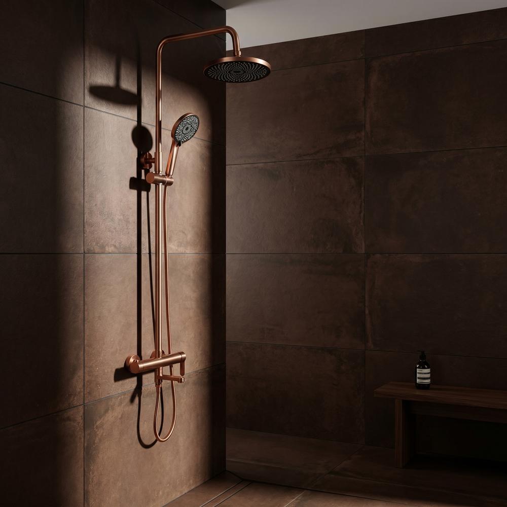 Set Doccia Rea Arcos brush copper