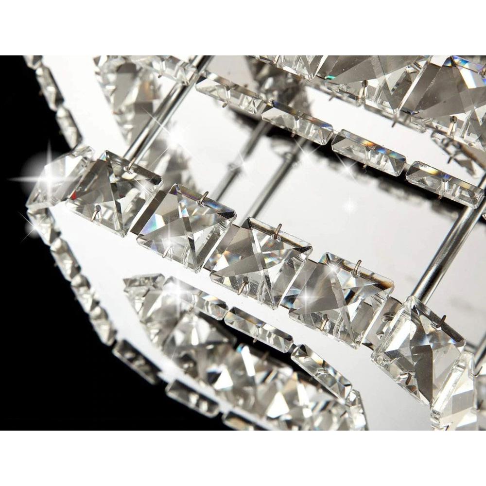 Deckenlampe Kristall LED 24W quadrat APP409-C