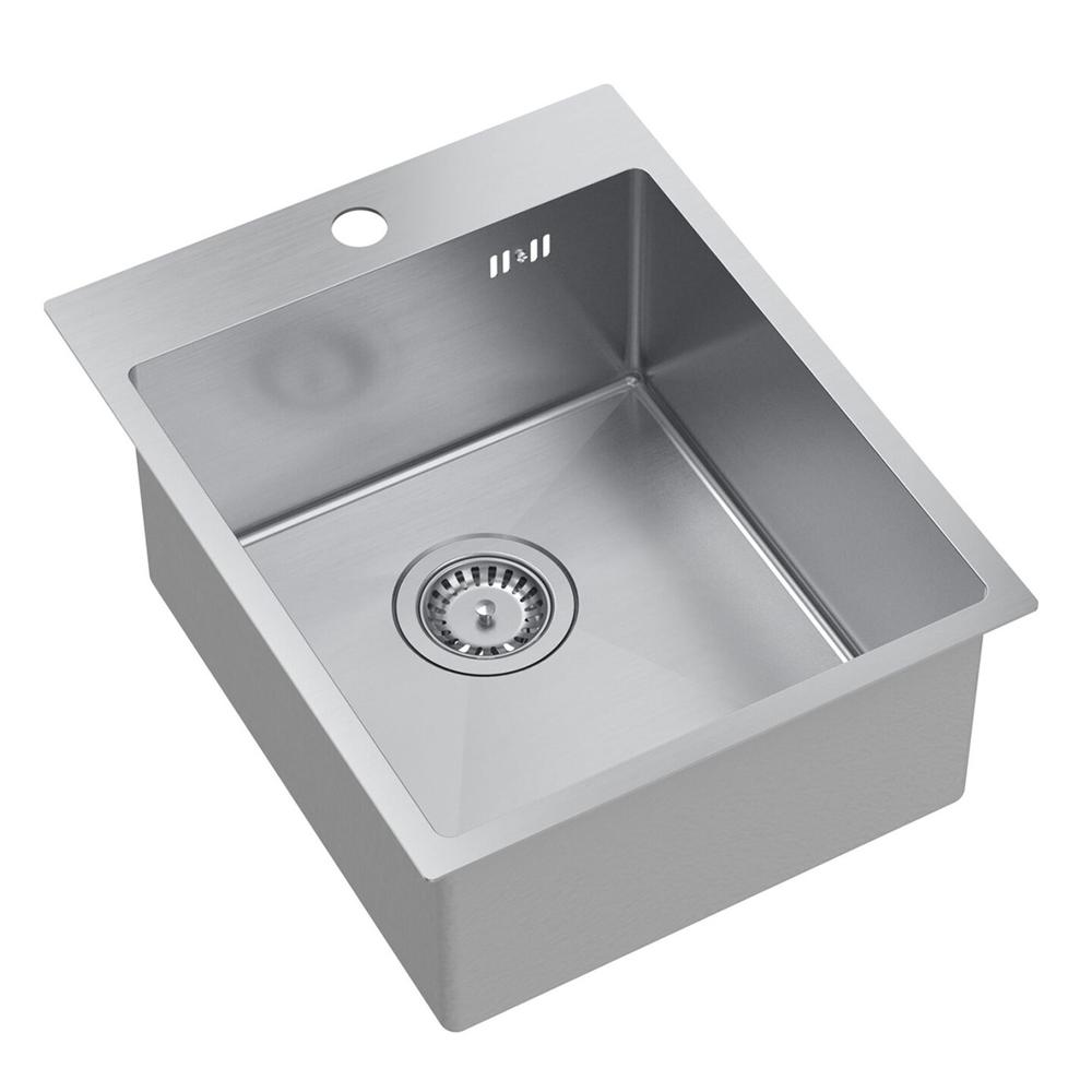 Stainless steel sink RUSSEL 90 BRUSH NICKEL