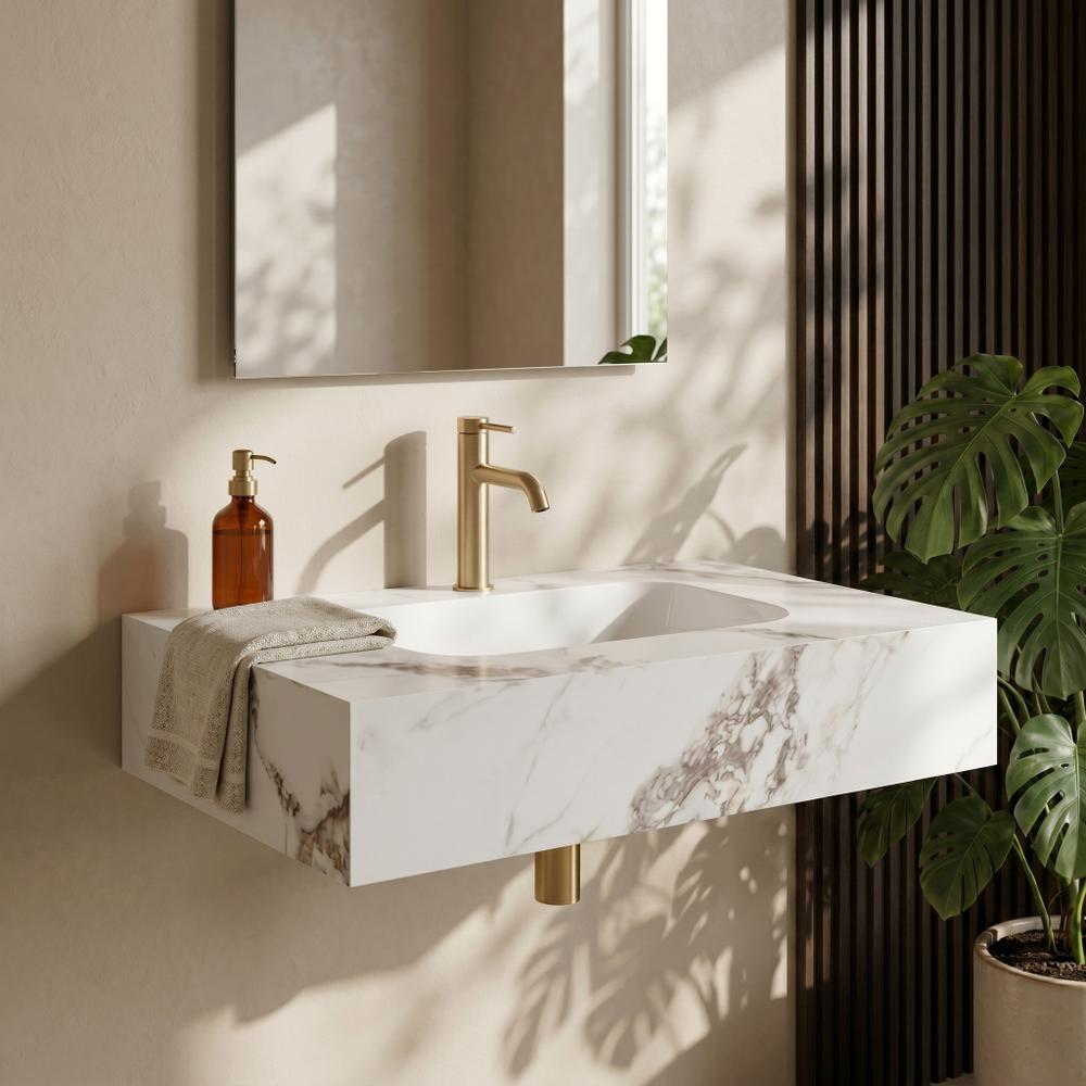 Umywalka ścienna Rea Aresa Cold Jade 70