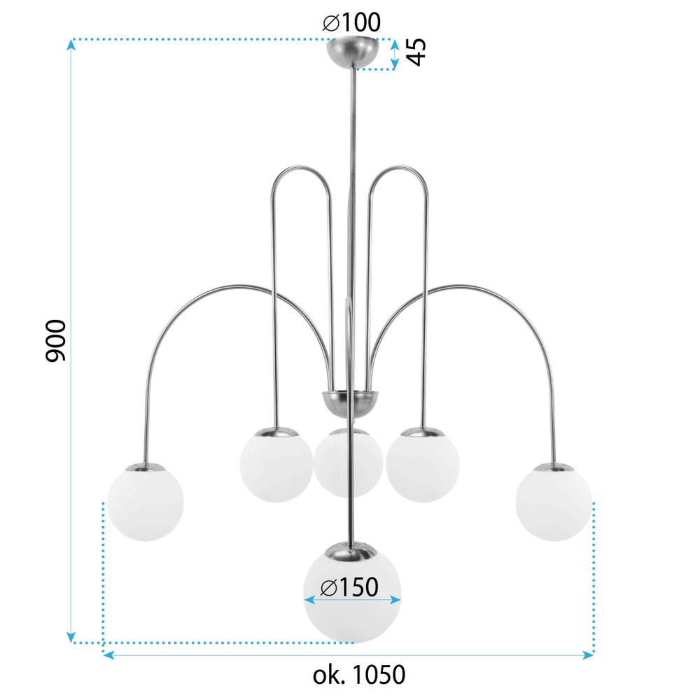 Deckenleuchte Gold APP1584-6CP