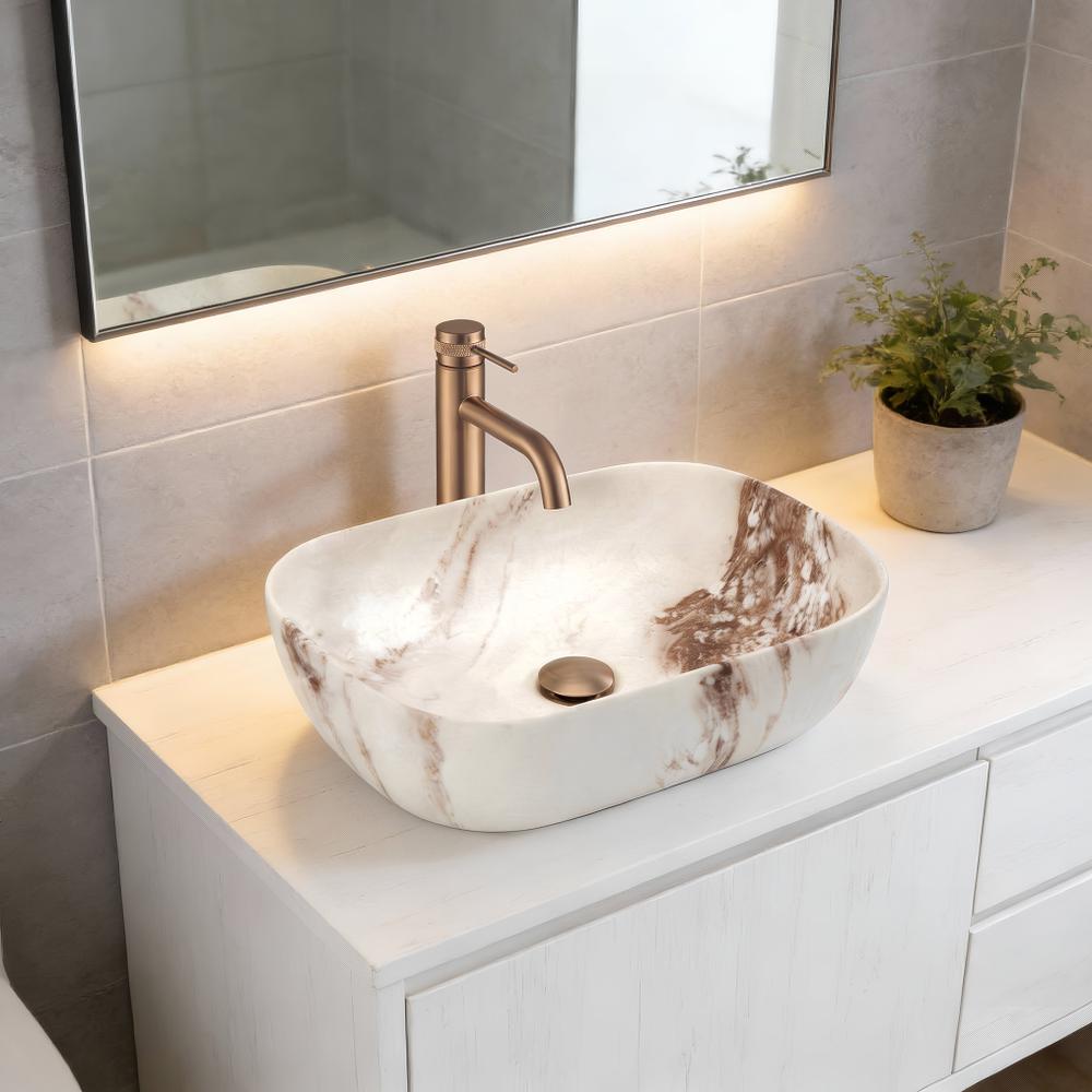 Umývadlo na dosku Rea Belinda Marrone Matt