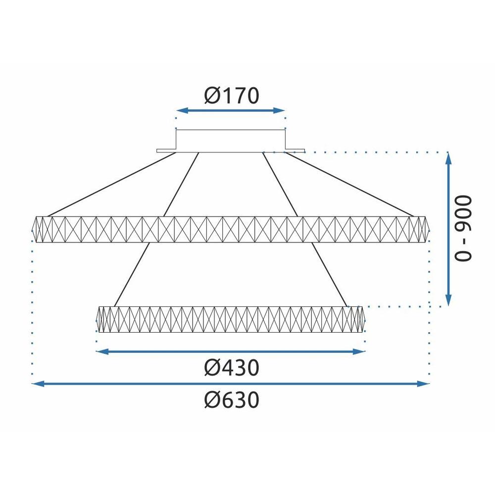 Lampe LED G044-2CP CHROME