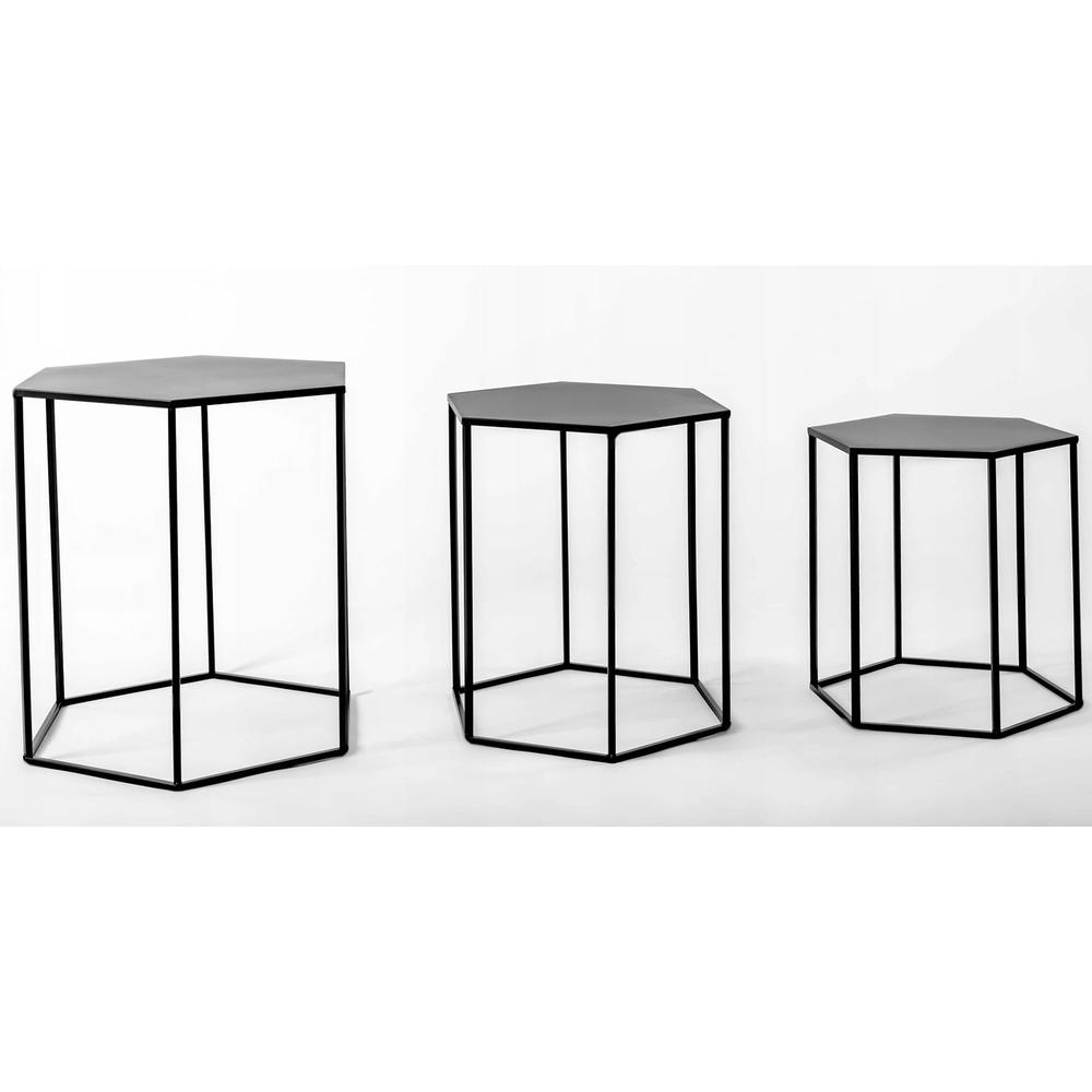 Komplet 3 stolików metalowych SG1710-07