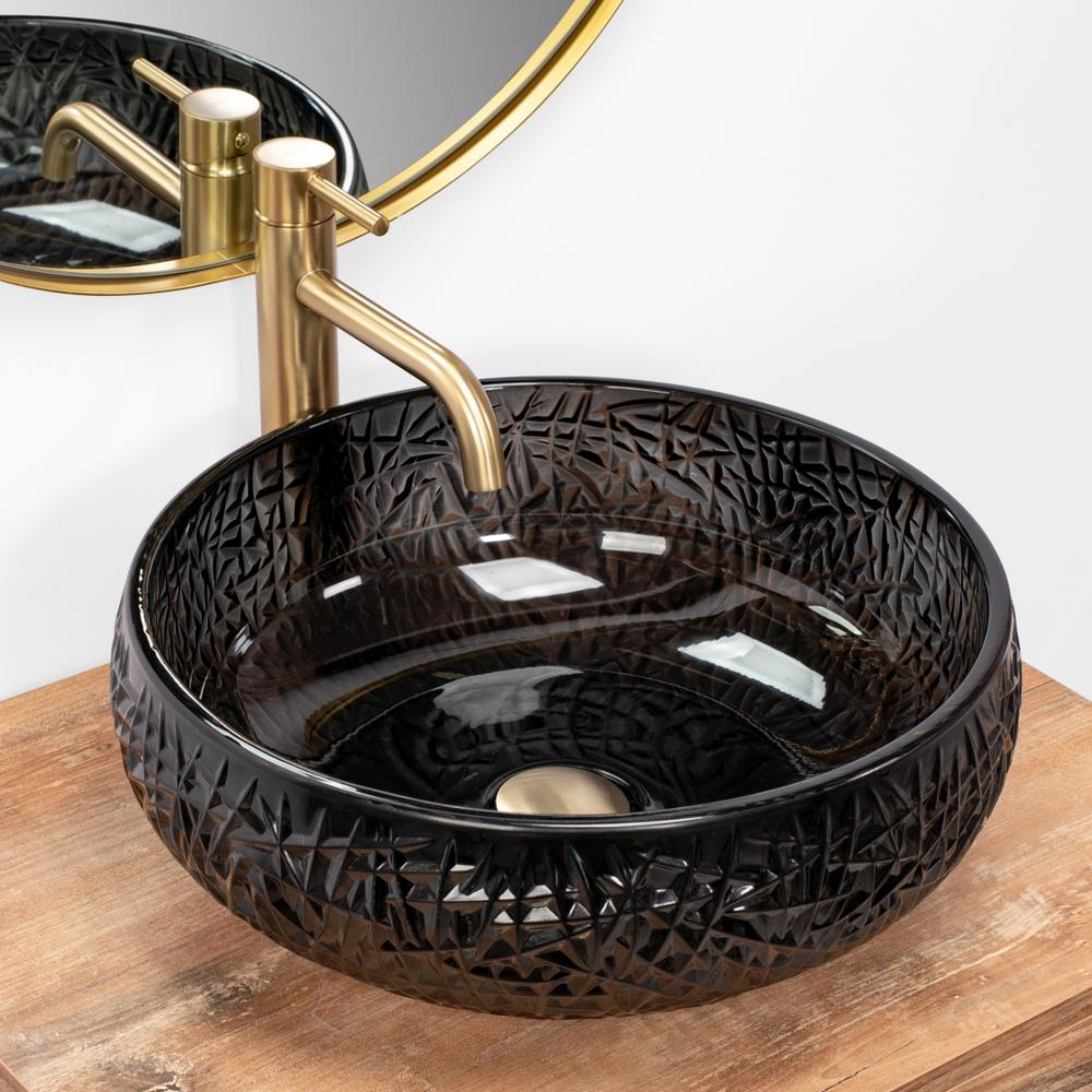 REA ICE BLACK lauapealne kraanikauss