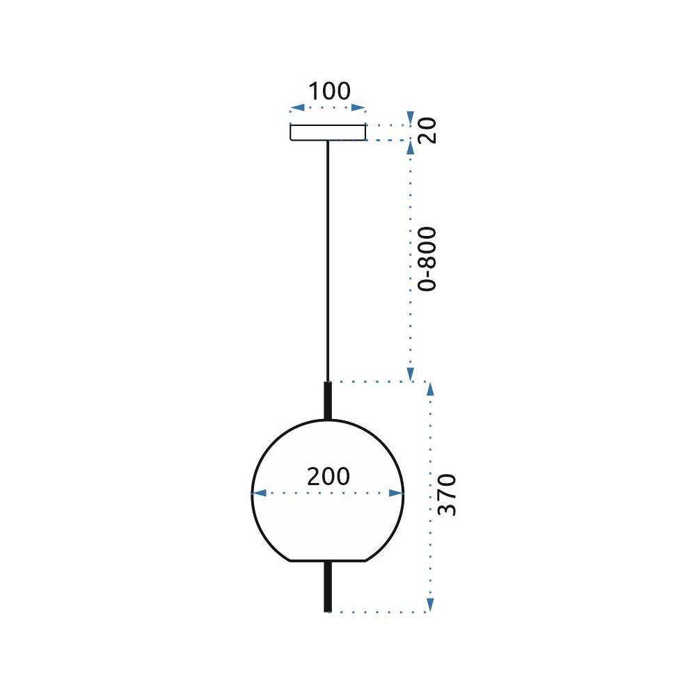 Deckenlampe Glas Kugel white gold APP669-1CP
