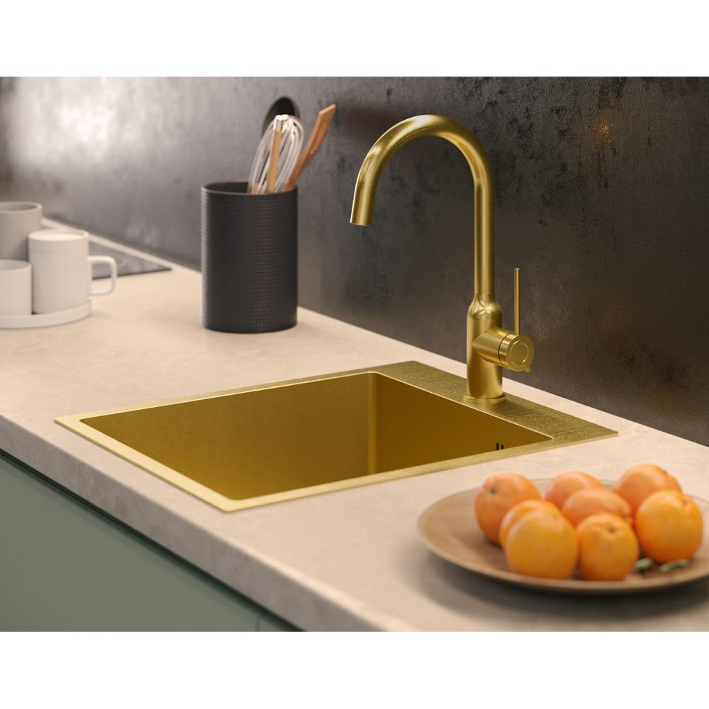 Стальная мойка для кухни RUSSEL 90 GOLD