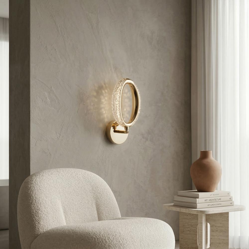 KINKIET ŚCIENNY LED G174-W ZŁOTY