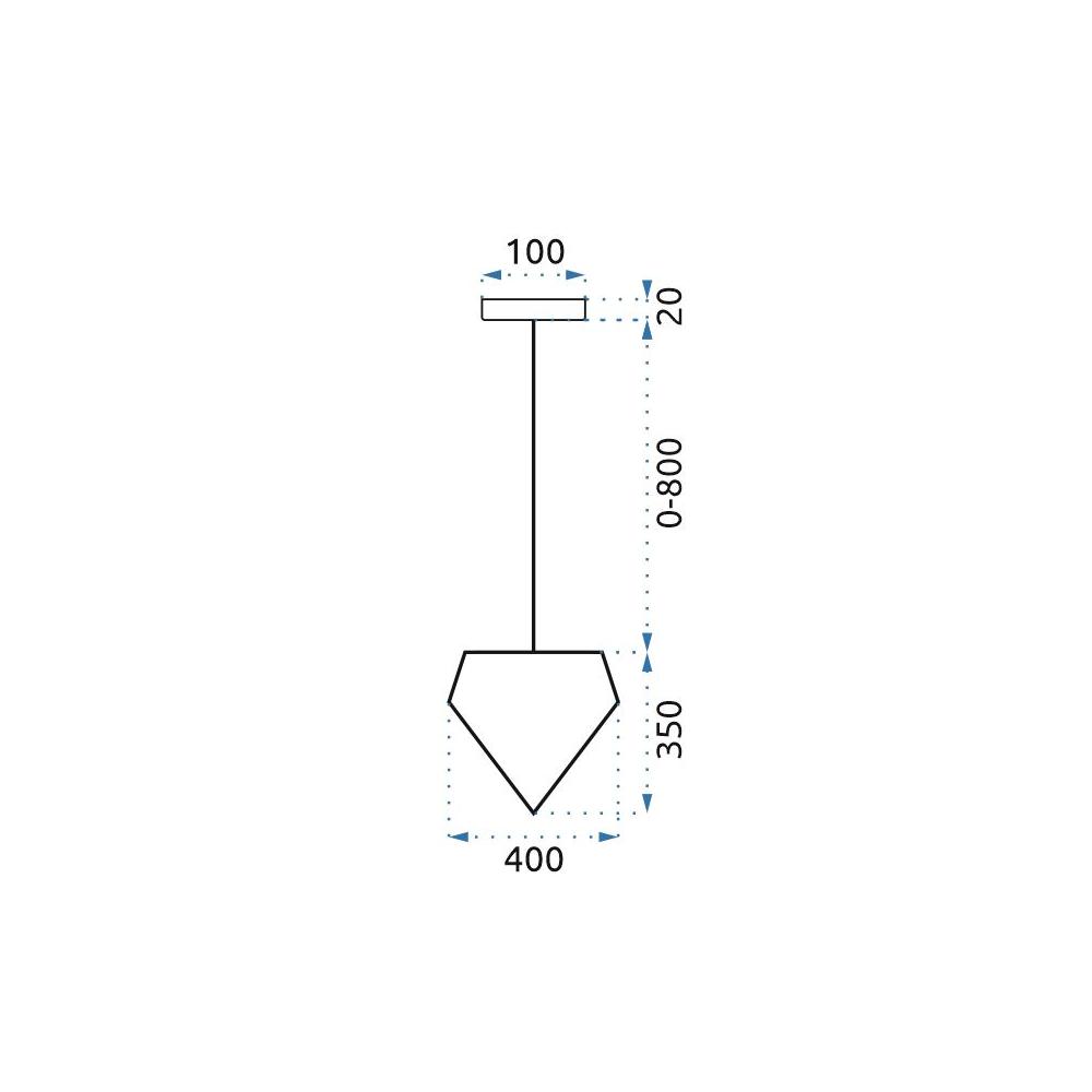 Hängelampe Loft Black Diamond APP563-1CP
