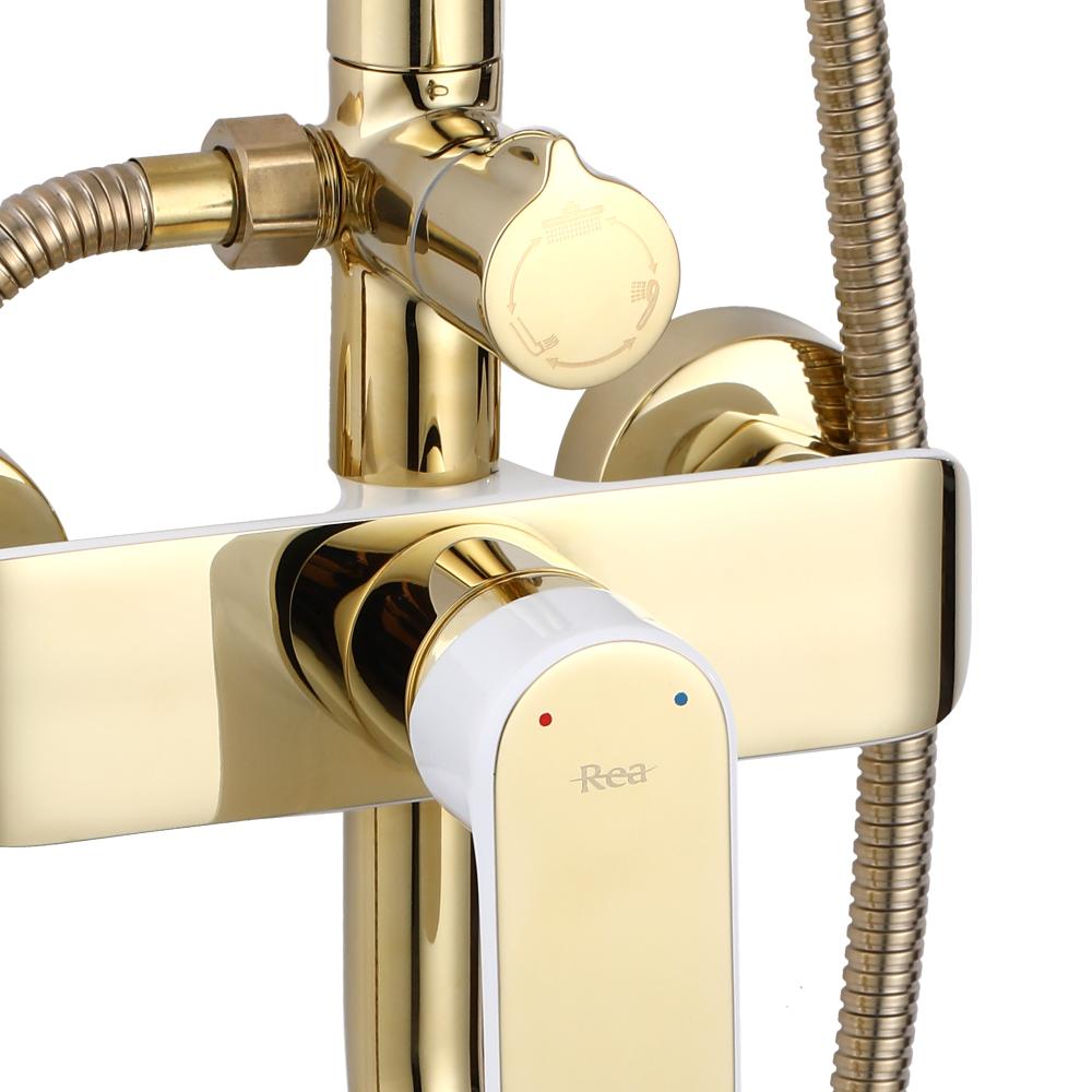 REA BLOOM dušas komplekts WHITE GOLD