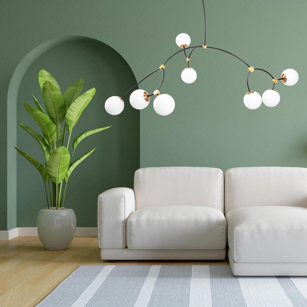 Deckenleuchte BLACK MAT APP1673-8CP