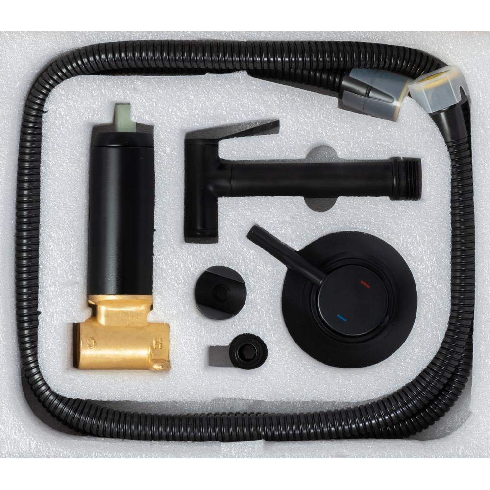 Смеситель для биде Rea Lungo  Loop Black