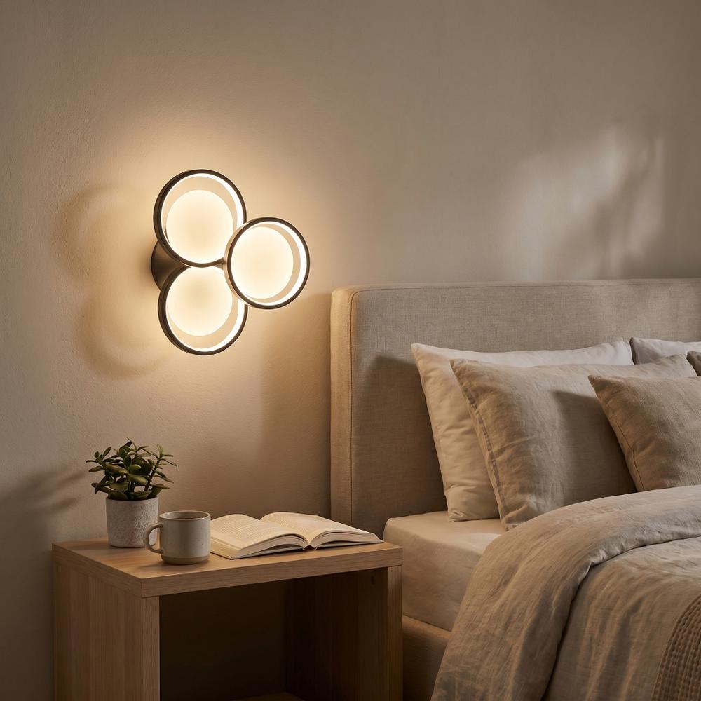 Lampa ścienna kinkiet LED APP1919-W Czarna