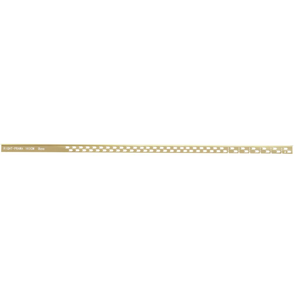 Shower tray skirting panel 140cm Brush Gold