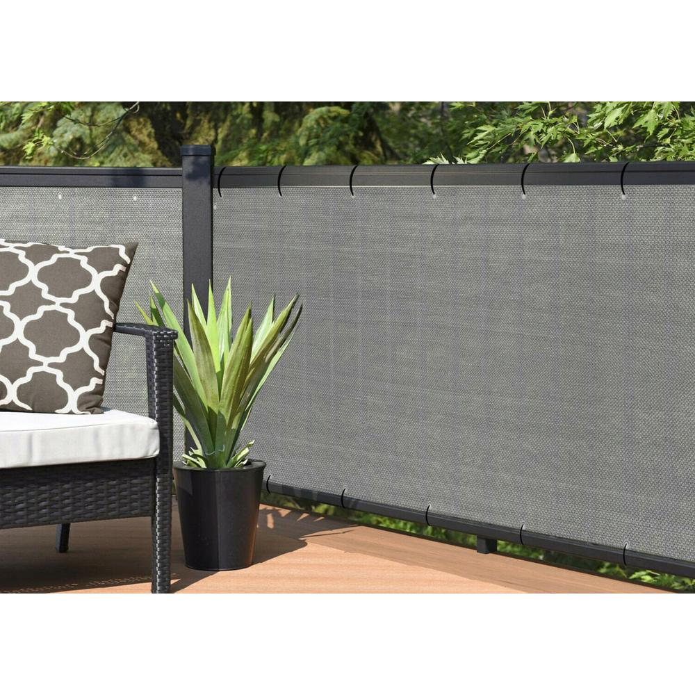 OSŁONA BALKONOWA SZARA 1X6M PE