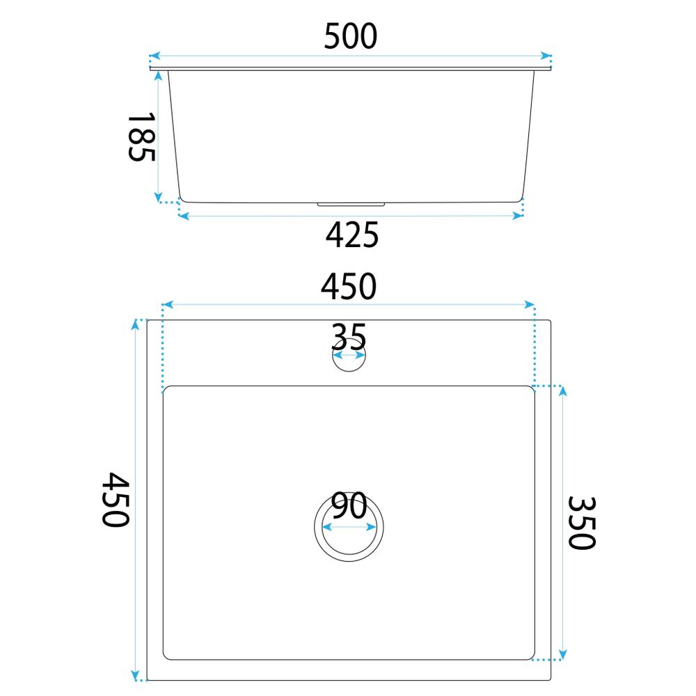 Zlewozmywak stalowy REA Leo 50 Miedź szczotkowana