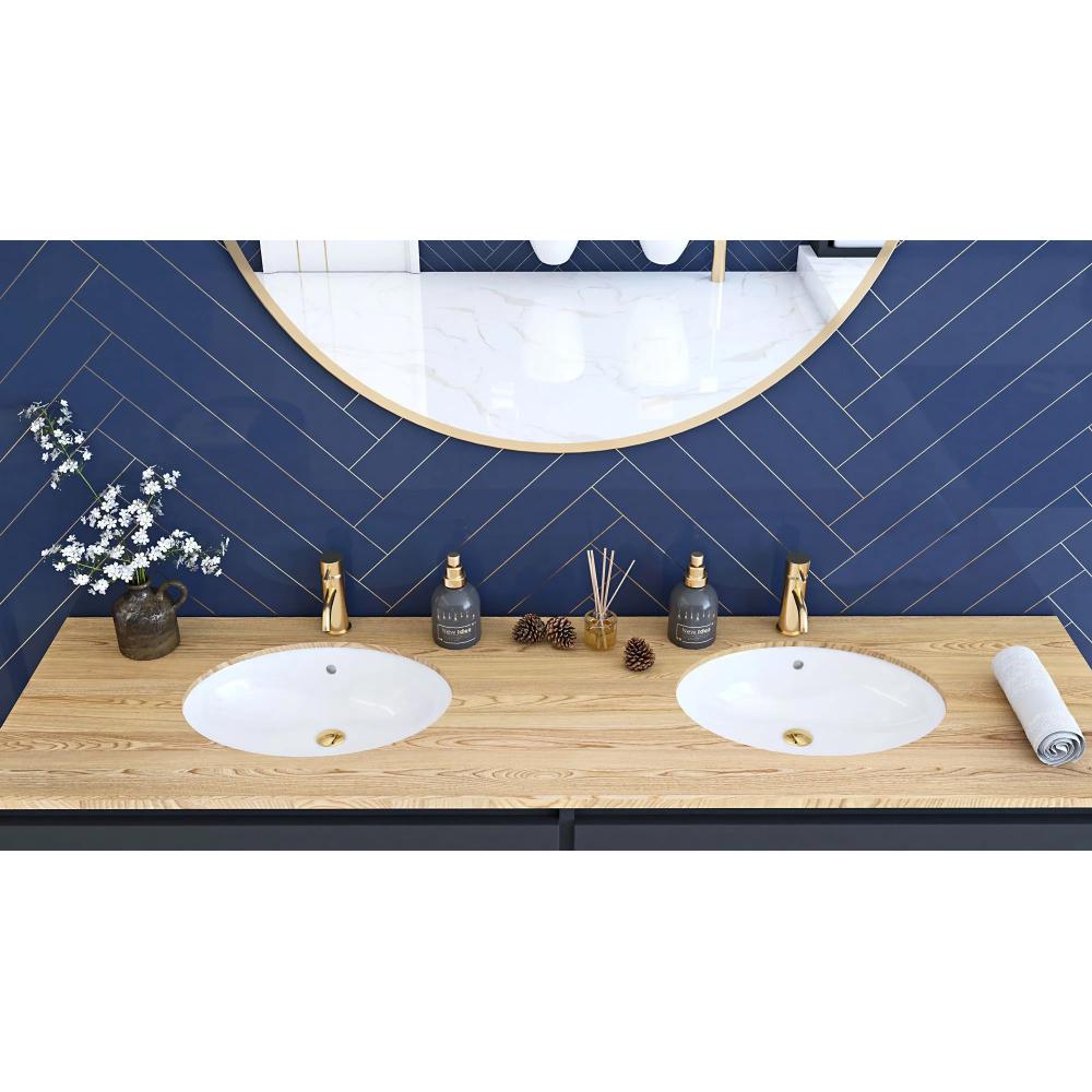 Умивальник врізний Rea Nel White