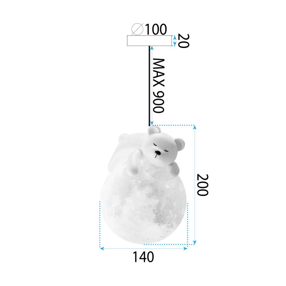 Hängelampe WHITE BEAR APP1597-1CP
