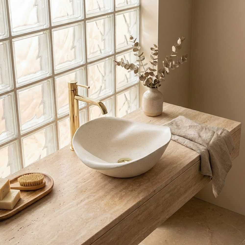 Umywalka nablatowa Rea HM-34B Handmade ART