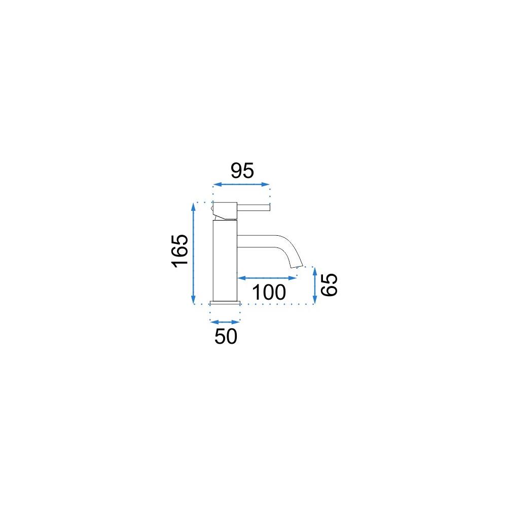 Waschbeckenarmatur Rea Lungo Copper low