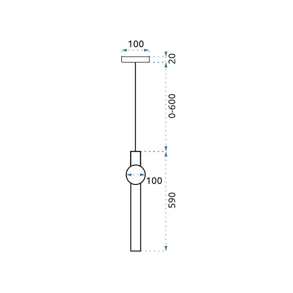 Hängelampe  APP475-CP