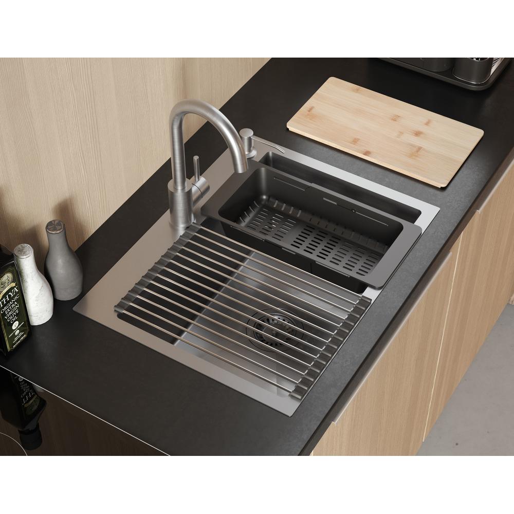 Νεροχύτης από ατσάλι LUKE 110 ( 58x 45 cm) x 20 cm  WORKSTATION