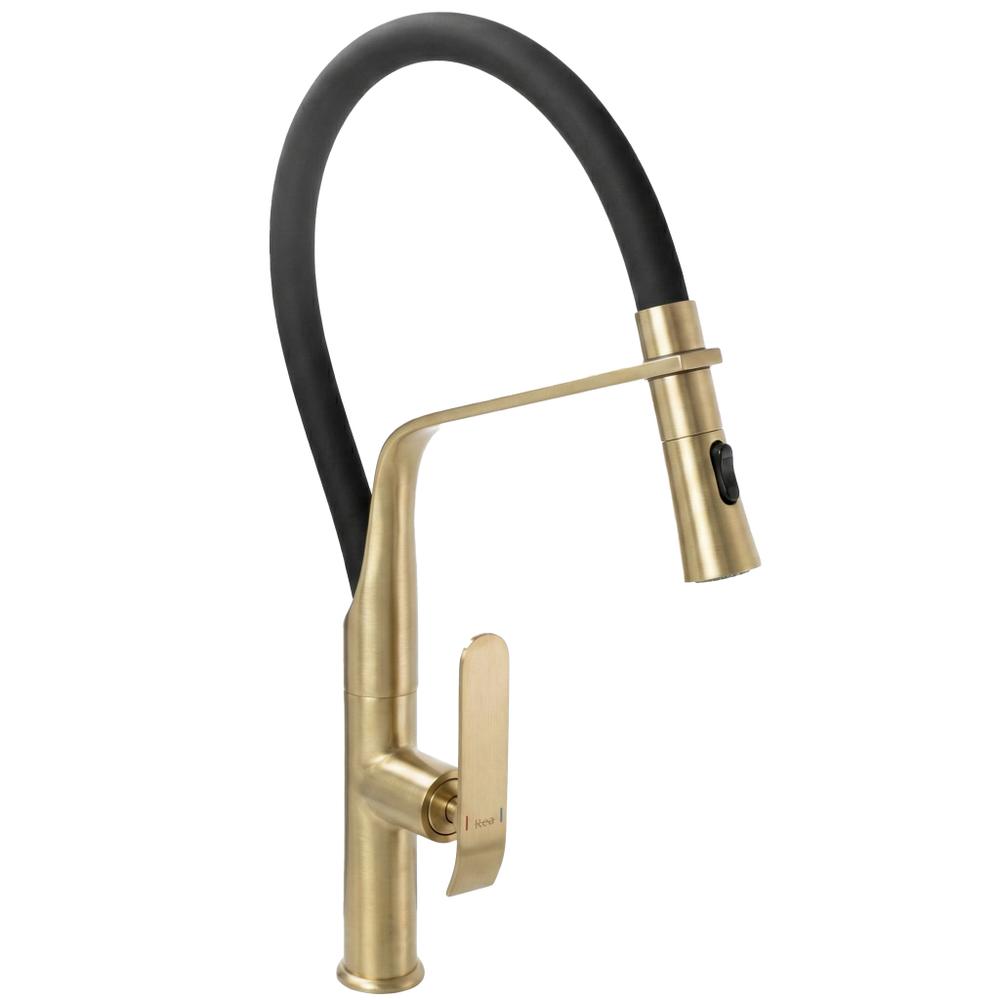 Maišytuvas virtuvės Rea Castor gold brush