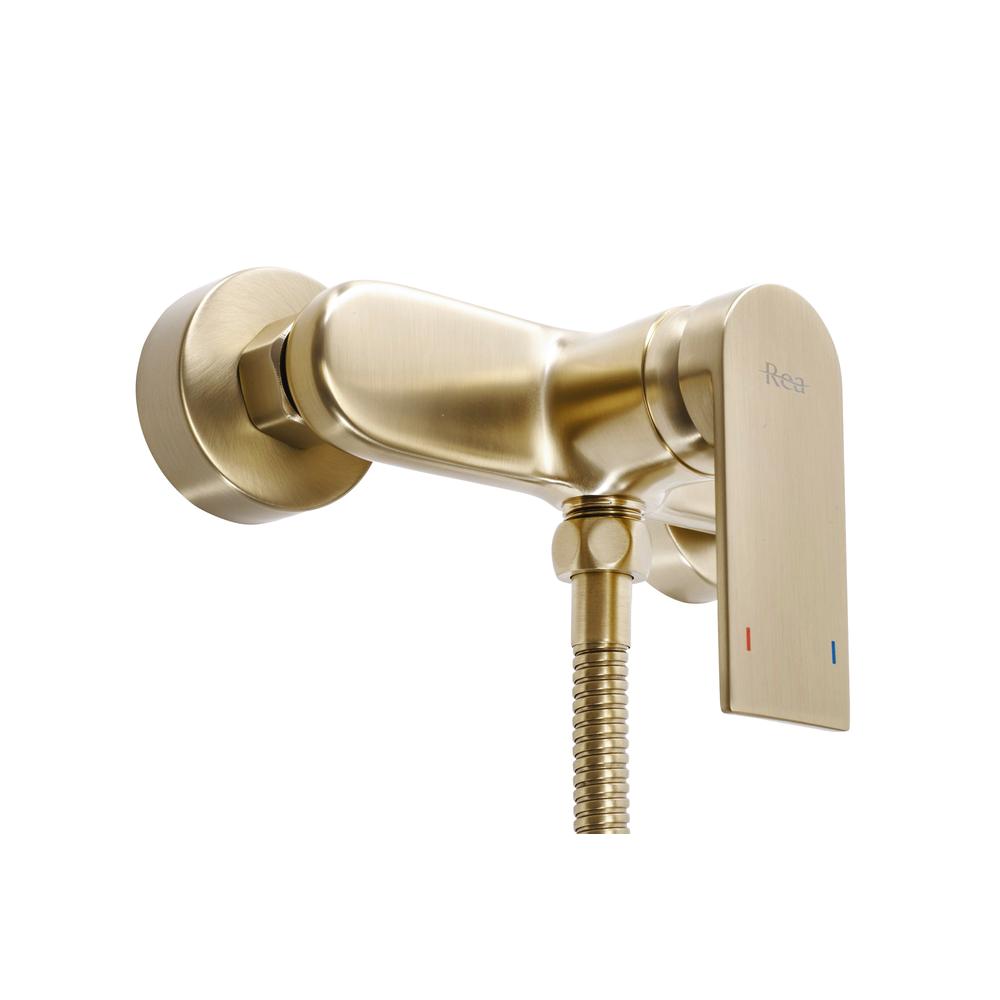 Sprchová baterie REA VERSO + ruční hlavice - broušené zlato