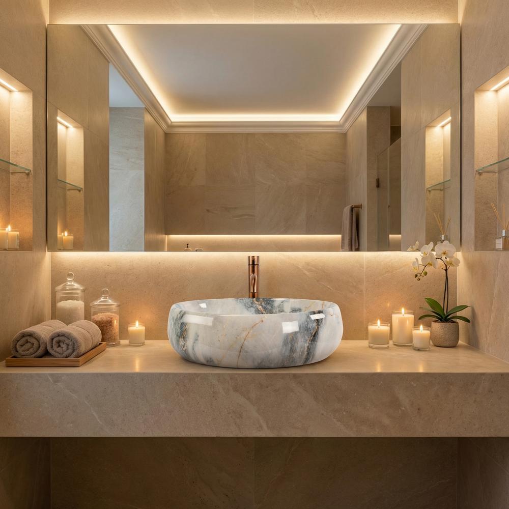 Aufsatzwaschbecken Rea Linda Granit