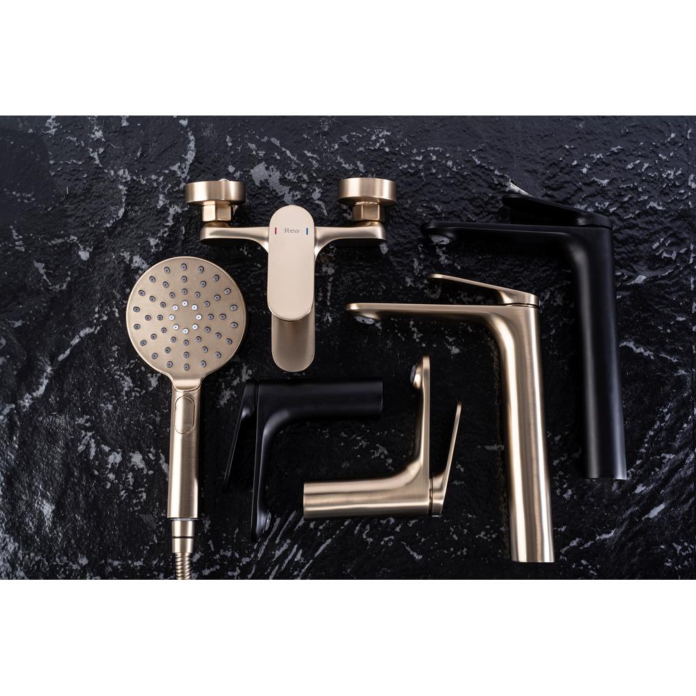 REA Marco Mešalnik za umivalnik Gold Brushed Low