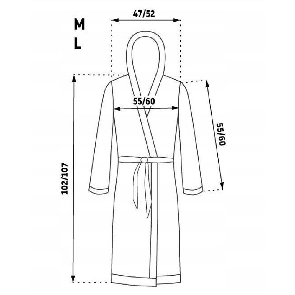 Bathrobe Jordan Navy Black women L