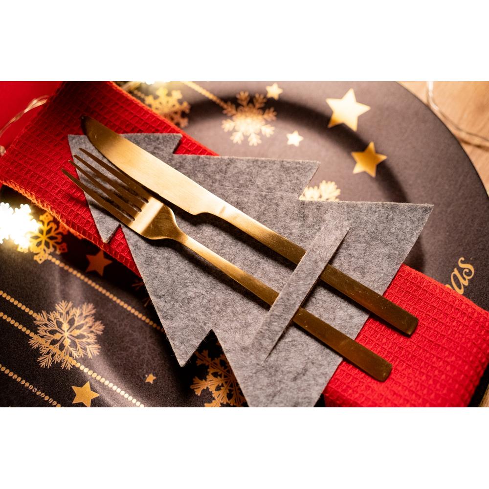 Pokrowiec na sztućce Świateczny 10szt KF370