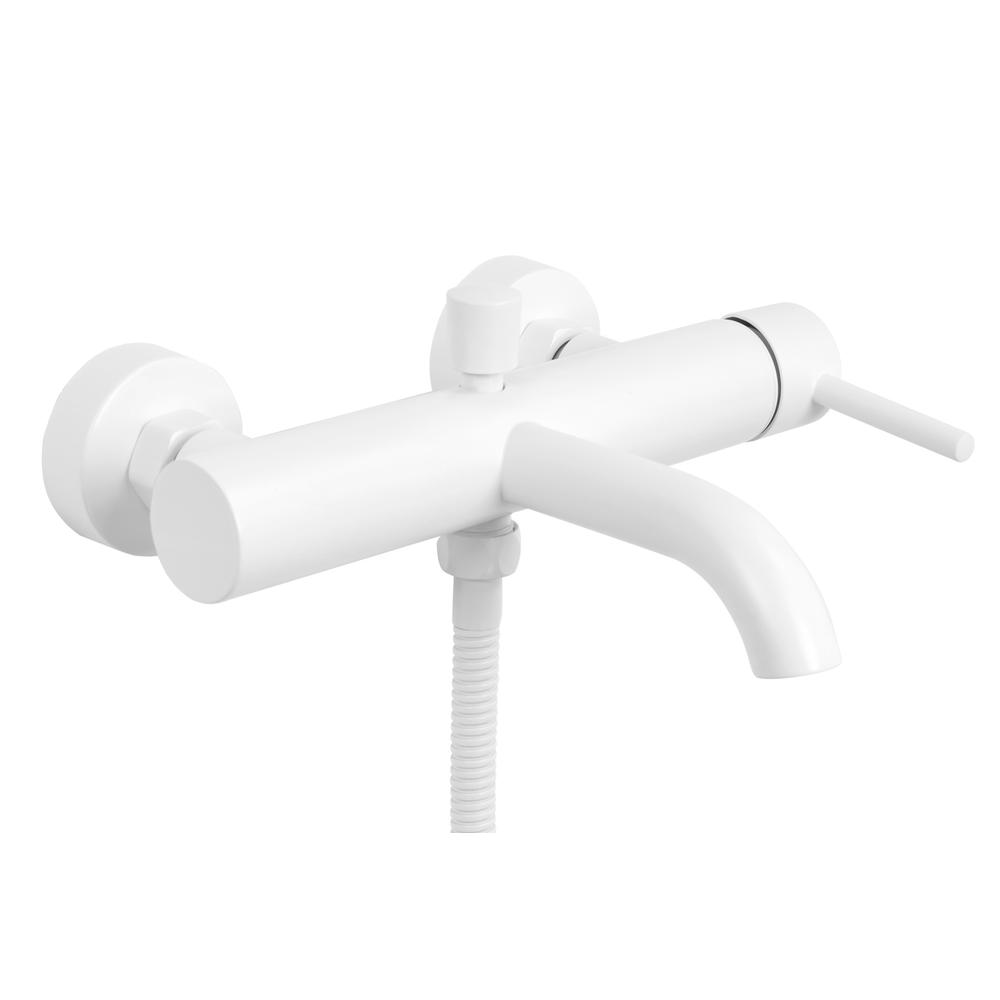 Bathroom faucet Rea Lungo White Matt