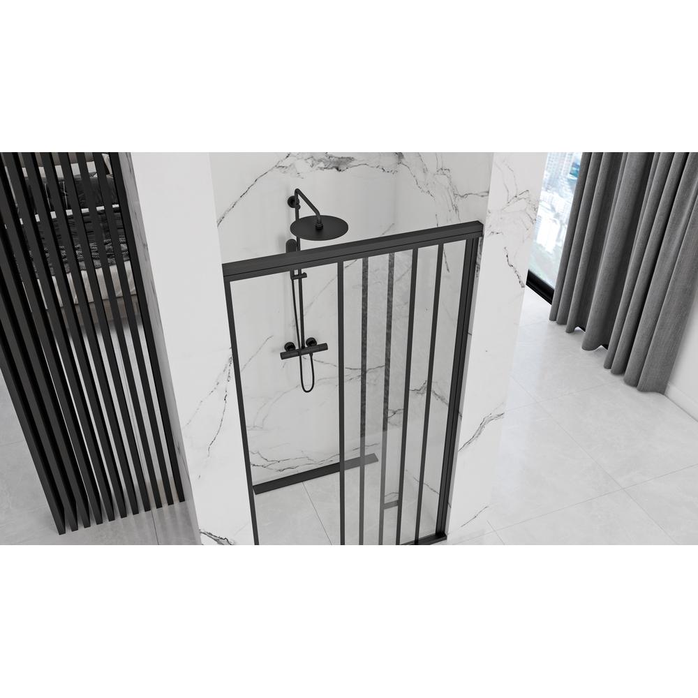 Shower doors Rea Alex Black 100