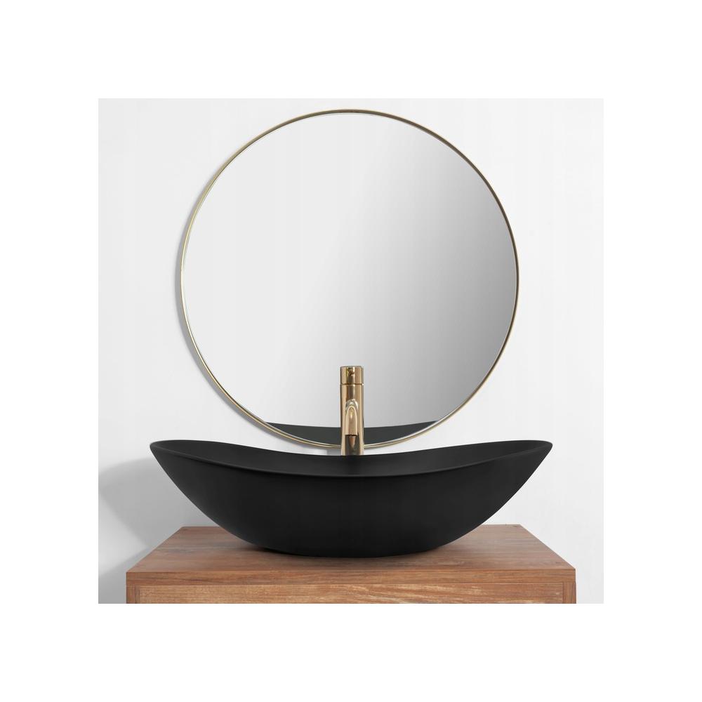 Umywalka nablatowa Rea Royal 60 Black Mat