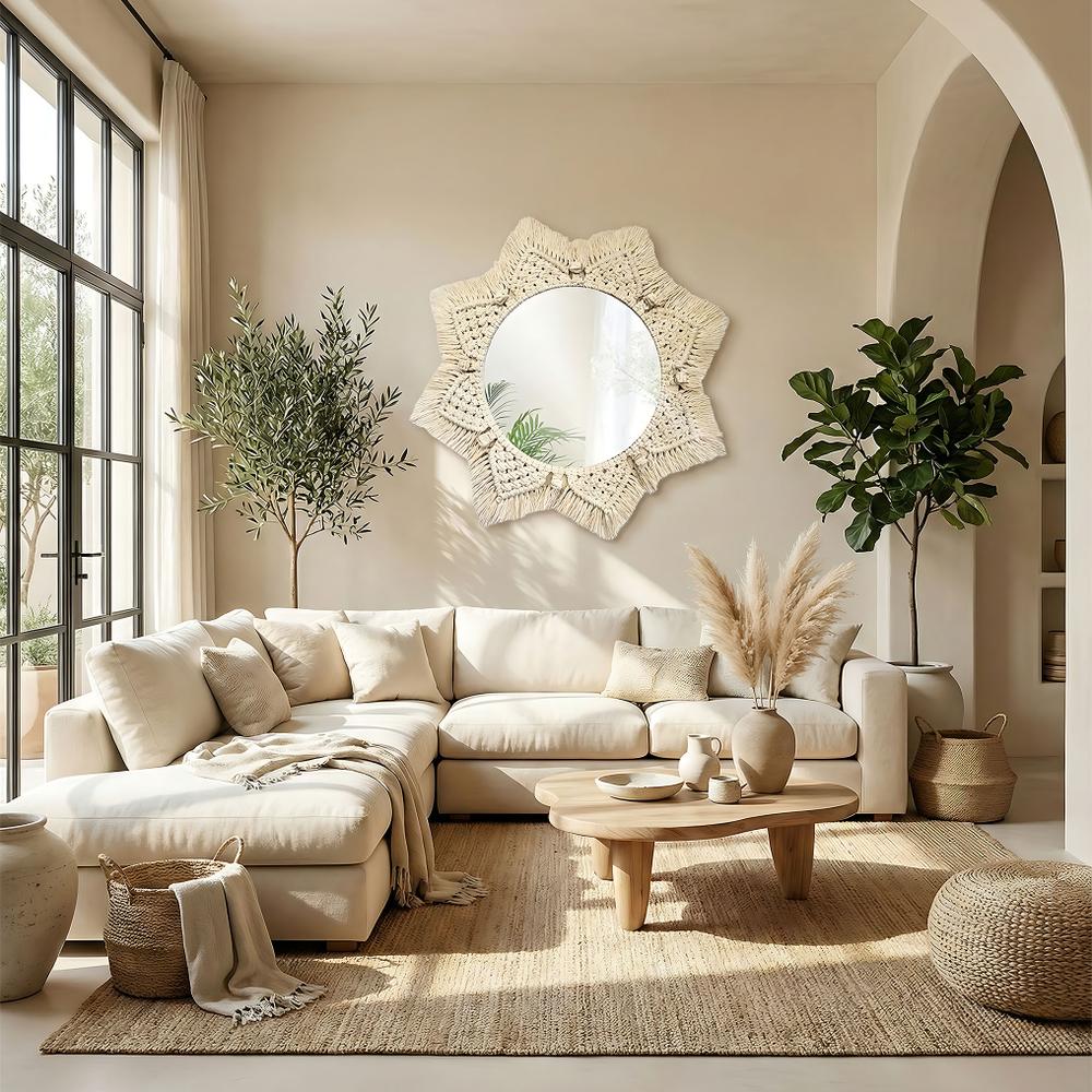 LUSTRO ŚCIENNE BOHO 53CM 322048