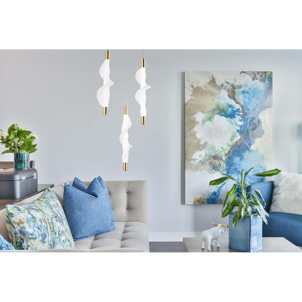 Lampe LED G009-3CPR WHITE/GOLD