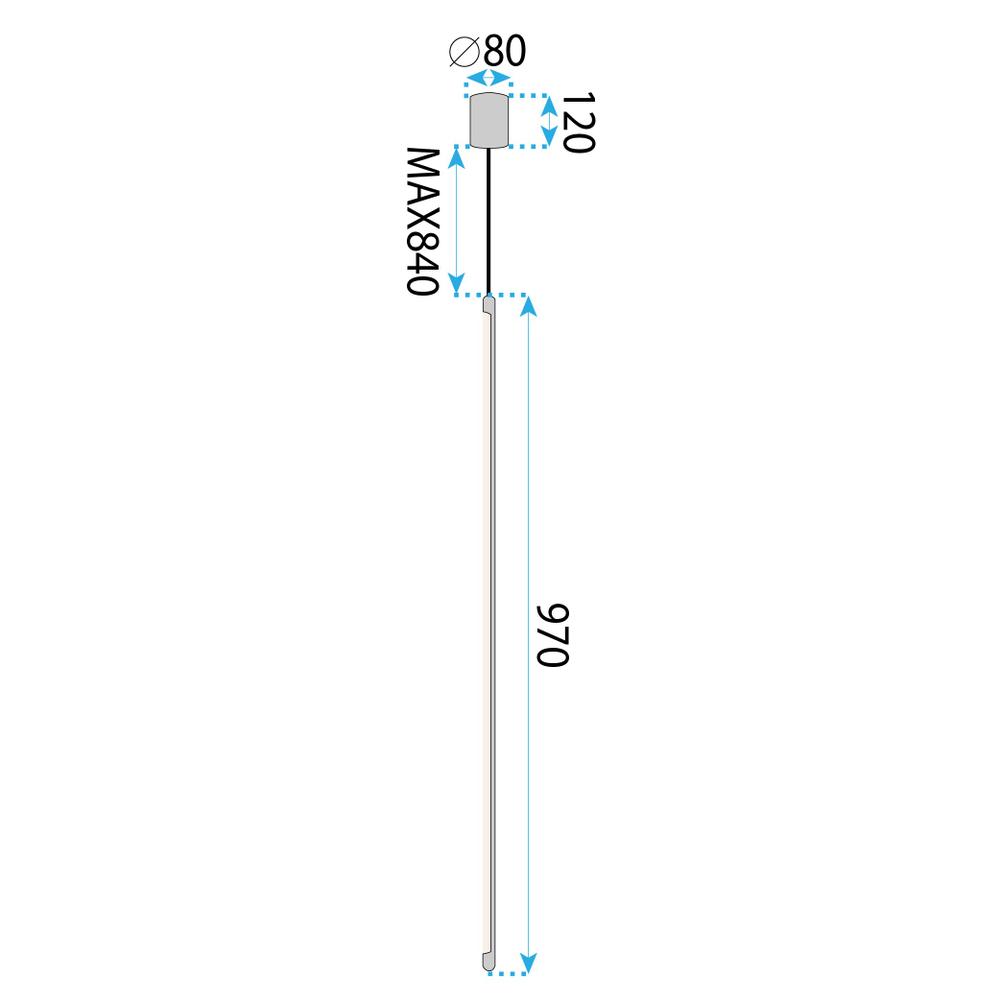 Deckenlampe  LED APP1414-C GOLD 100cm