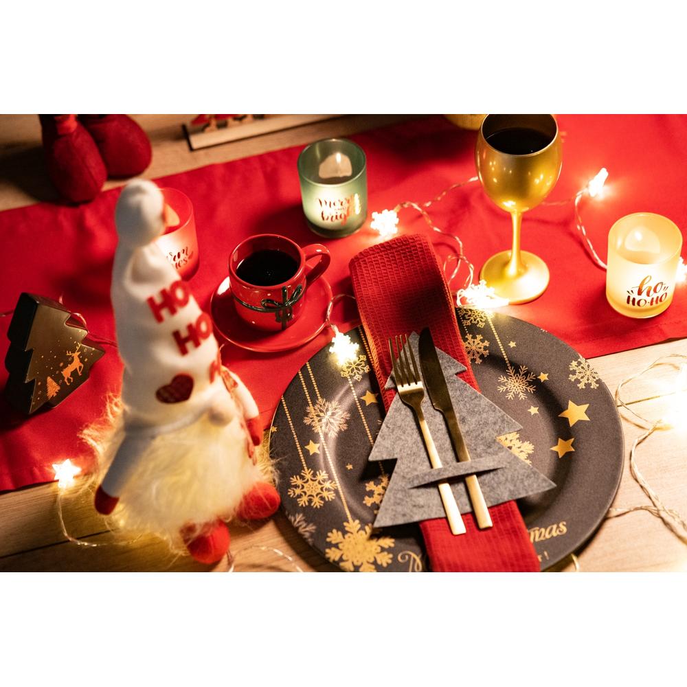 Pokrowiec na sztućce Świateczny 10szt KF370