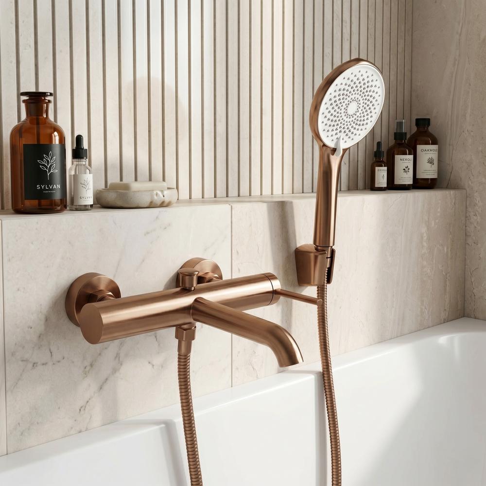 Baterie pentru cadă REA Rivo Brush Copper