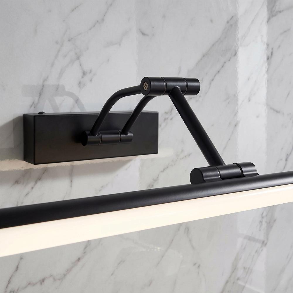 Vonios sieninis LED šviestuvas SWE025-1W 42cm Black
