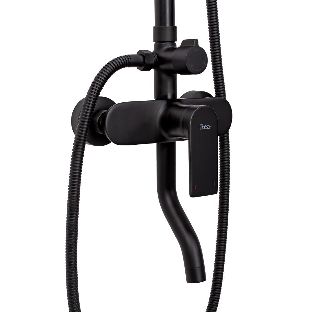 Tuš set Rea VERSO Black