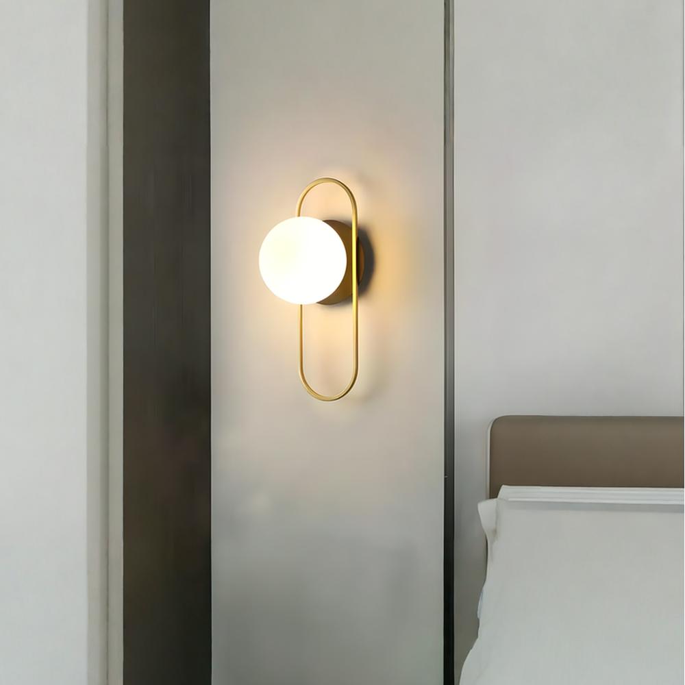 Wandlampe APP1756-1W BRUSH GOLD WHITE