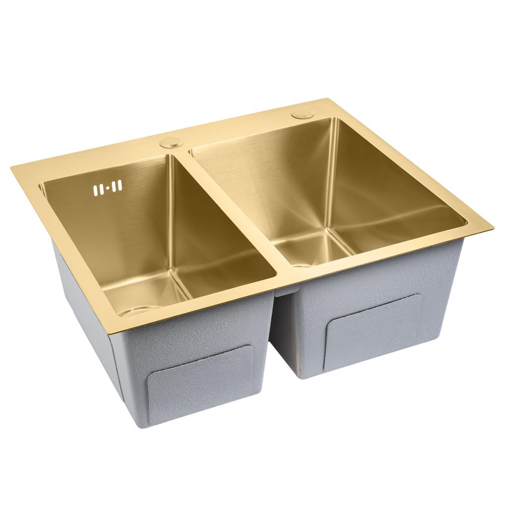 Čelični sudoper Toby  BRUSH GOLD