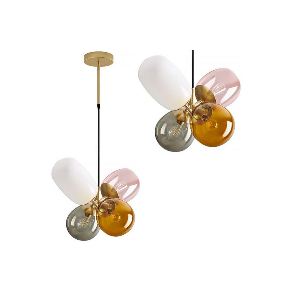 Deckenlampe Glas multicolour APP436-4C