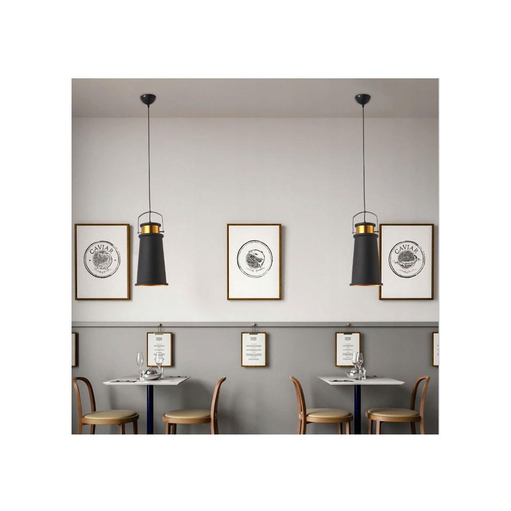 Hängelampe ASTI C Black/ Gold